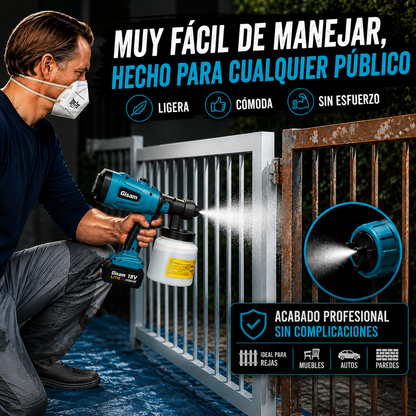 PISTOLA INALÁMBRICA PAINTPRO™ - KIT 2 BATERÍAS EXTRA + ESTUCHE RIGIDO 🎁