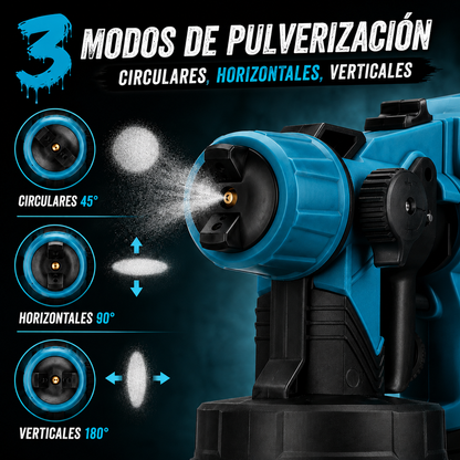 PISTOLA INALÁMBRICA PAINTPRO™ - KIT 2 BATERÍAS EXTRA + ESTUCHE RIGIDO 🎁